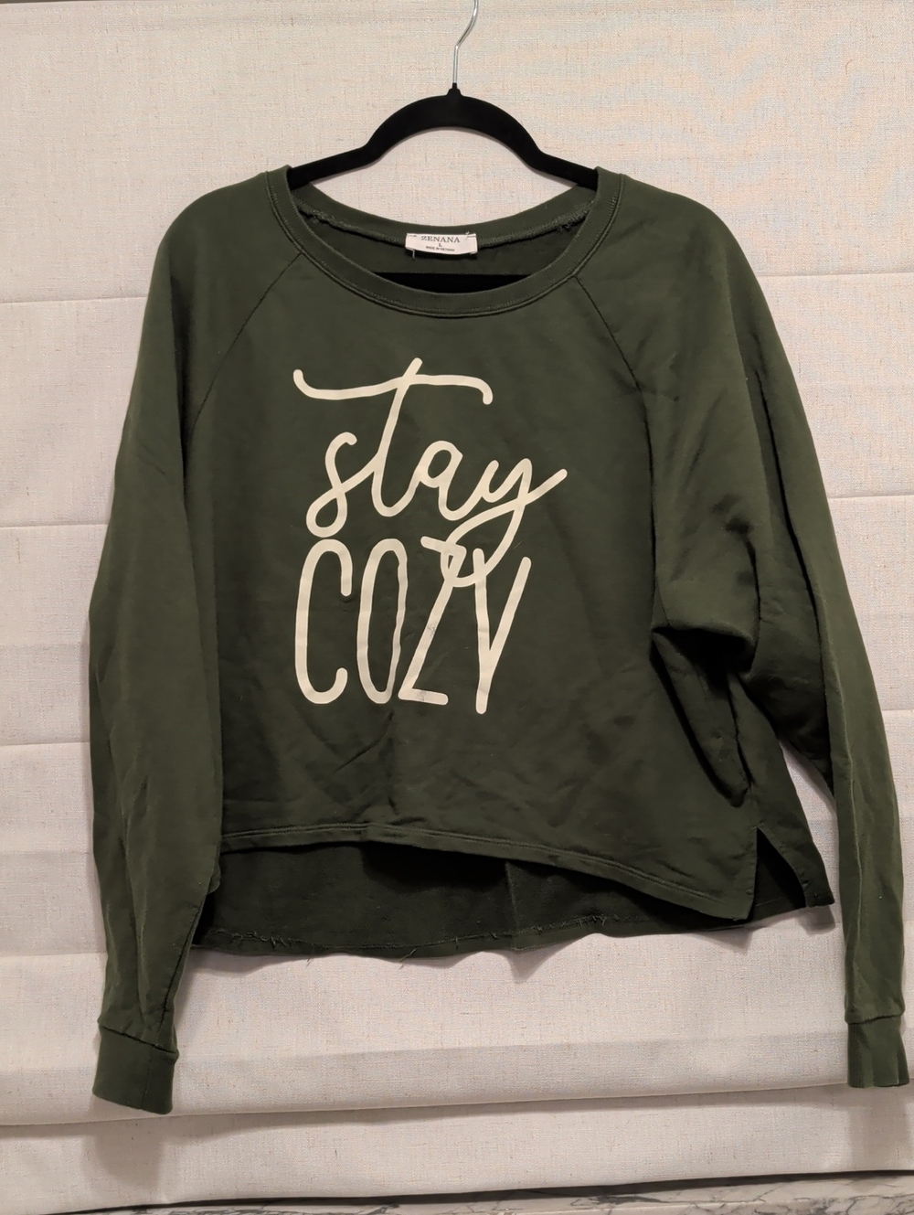 Zenana Stay Cozy Olive Green PJ Set